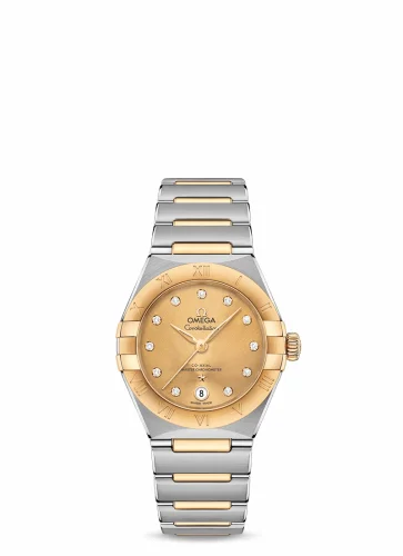 Omega Constellation Manhattan 29 Co-Axial Master Chronometer Stainless Steel / Yellow Gold / Champagne Diamond 131.20.29.20.58.001 (13120292058001)